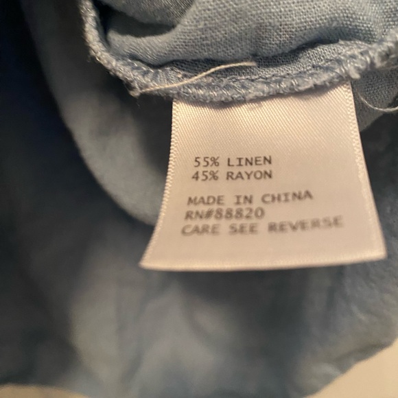 Embellished 3/4 Sleeve Blouse with Mandarin Collar - Picture 3 of 7